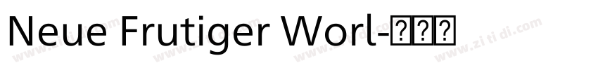Neue Frutiger Worl字体转换 Neue Frutiger Worl字体转换